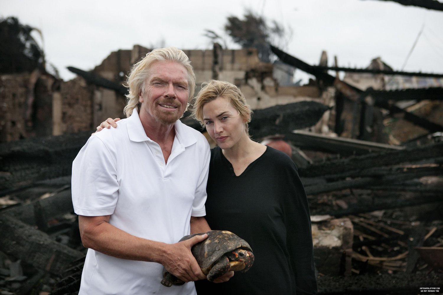 At Sir Richard Branson's burnt house - at-sir-richard-bransons-burnt ...